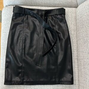 Calvin Klein Vegan Leather skirt. Size 2. Excellent condition!